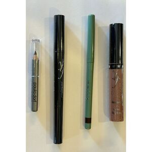 Lot Of 4 YBF Lip Gloss, Eye Duo Stick Mally Liner Paulo‎ Dorf Brow